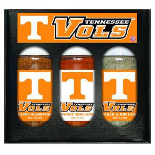 Tennessee Volunteers Ncaa Boxed Set Of 3 (cajun Seas,stk-rib Rub, Bbq Rub)