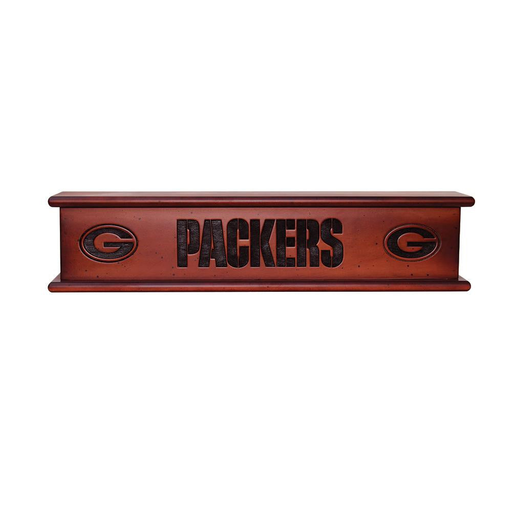 Green Bay Packers NFL 20in Aspen Wood Memorabilia Shelve