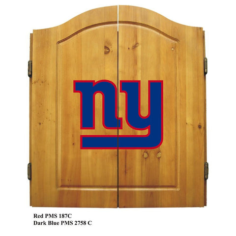 New York Giants NFL Dart Board w-Cabinet