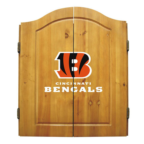 Cincinnati Bengals NFL Dart Board w-Cabinet