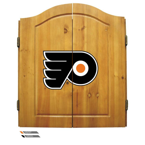 Philadelphia Flyers NHL Dart Board w-Cabinet