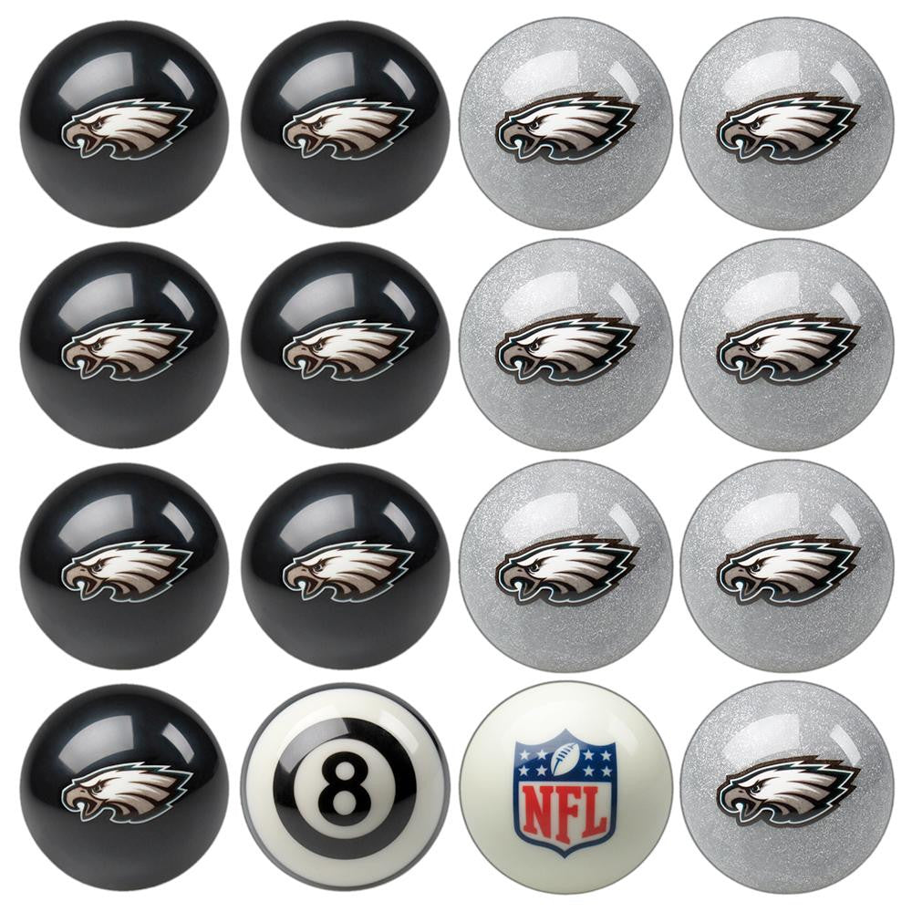 Philadelphia Eagles NFL 8-Ball Billiard Set