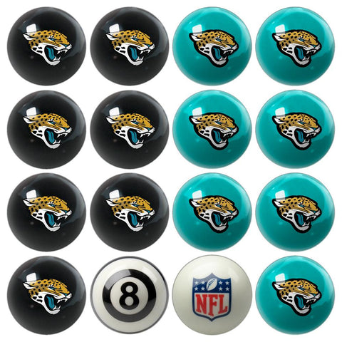 Jacksonville Jaguars NFL 8-Ball Billiard Set