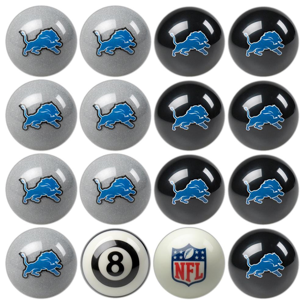 Detroit Lions NFL 8-Ball Billiard Set