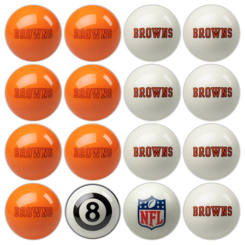 Cleveland Browns NFL 8-Ball Billiard Set
