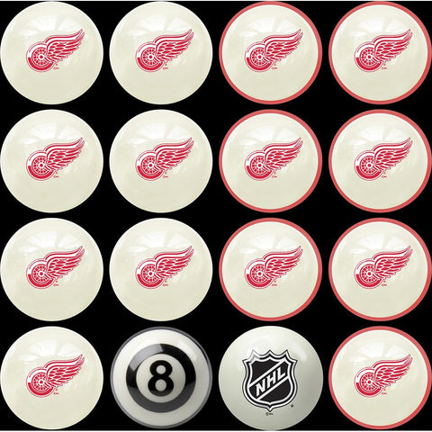 Detroit Red Wings NHL 8-Ball Billiard Set