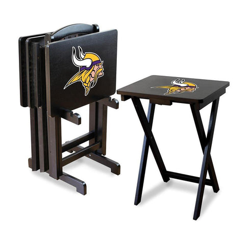 Minnesota Vikings NFL TV Tray Set with Rack