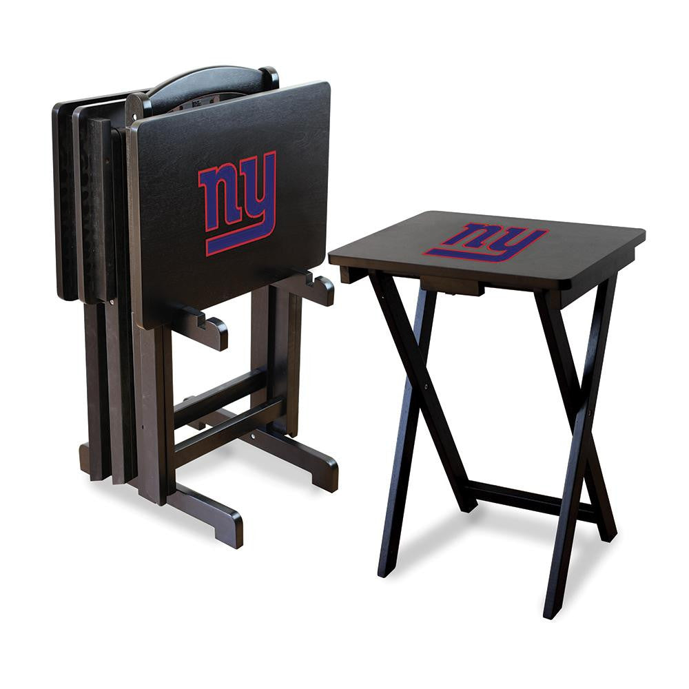 New York Giants NFL TV Tray Set with Rack