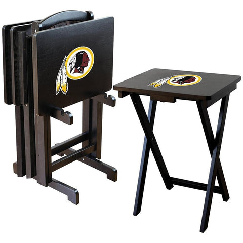 Washington Redskins NFL TV Tray Set with Rack