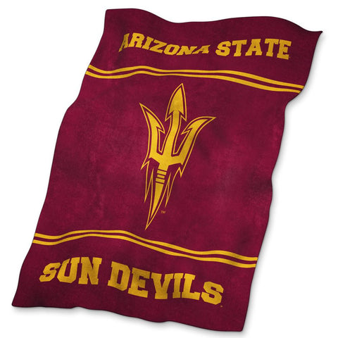 Arizona State Sun Devils Ncaa Ultrasoft Fleece Throw Blanket (84in X 54in)