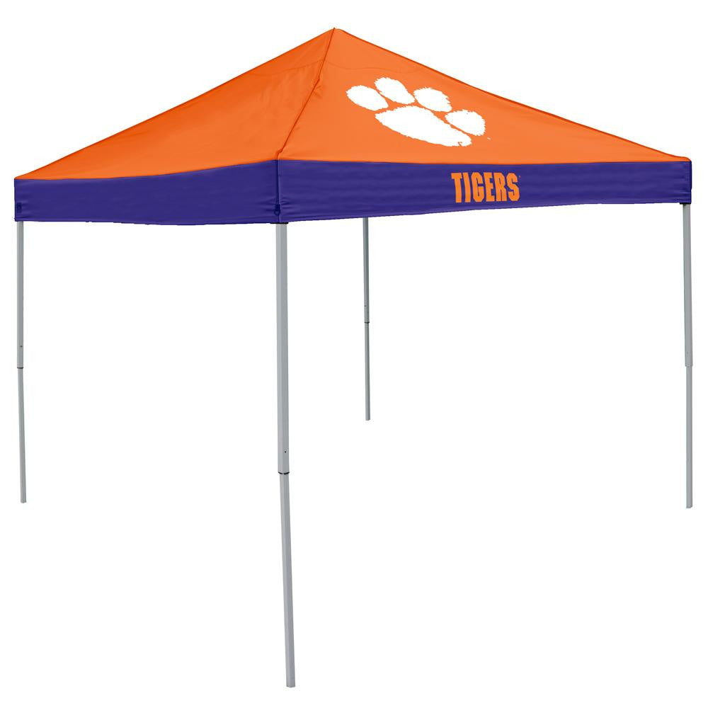 Clemson Tigers Ncaa 9' X 9' Economy 2 Logo Pop-up Canopy Tailgate Tent