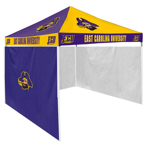 East Carolina Pirates Ncaa 9' X 9' Checkerboard Color Pop-up Tailgate Canopy Tent With Side Wall