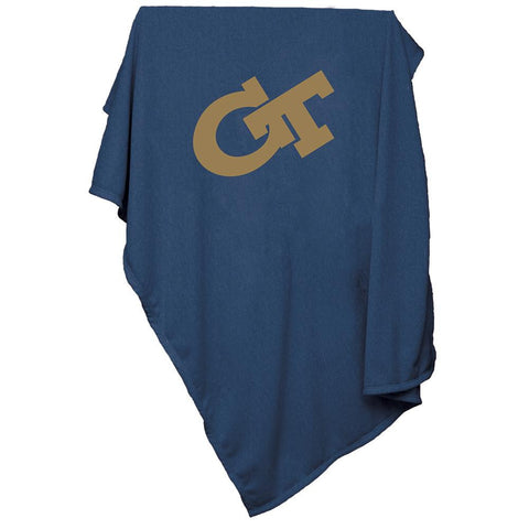 Georgia Tech Yellowjackets Ncaa Sweatshirt Blanket Throw