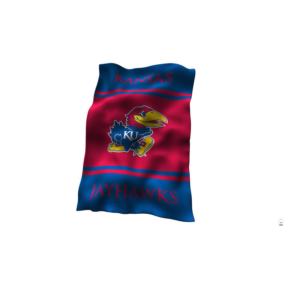 Kansas Jayhawks Ncaa Ultrasoft Fleece Throw Blanket (84in X 54in)