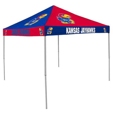 Kansas Jayhawks Ncaa 9' X 9' Checkerboard Color Pop-up Tailgate Canopy Tent