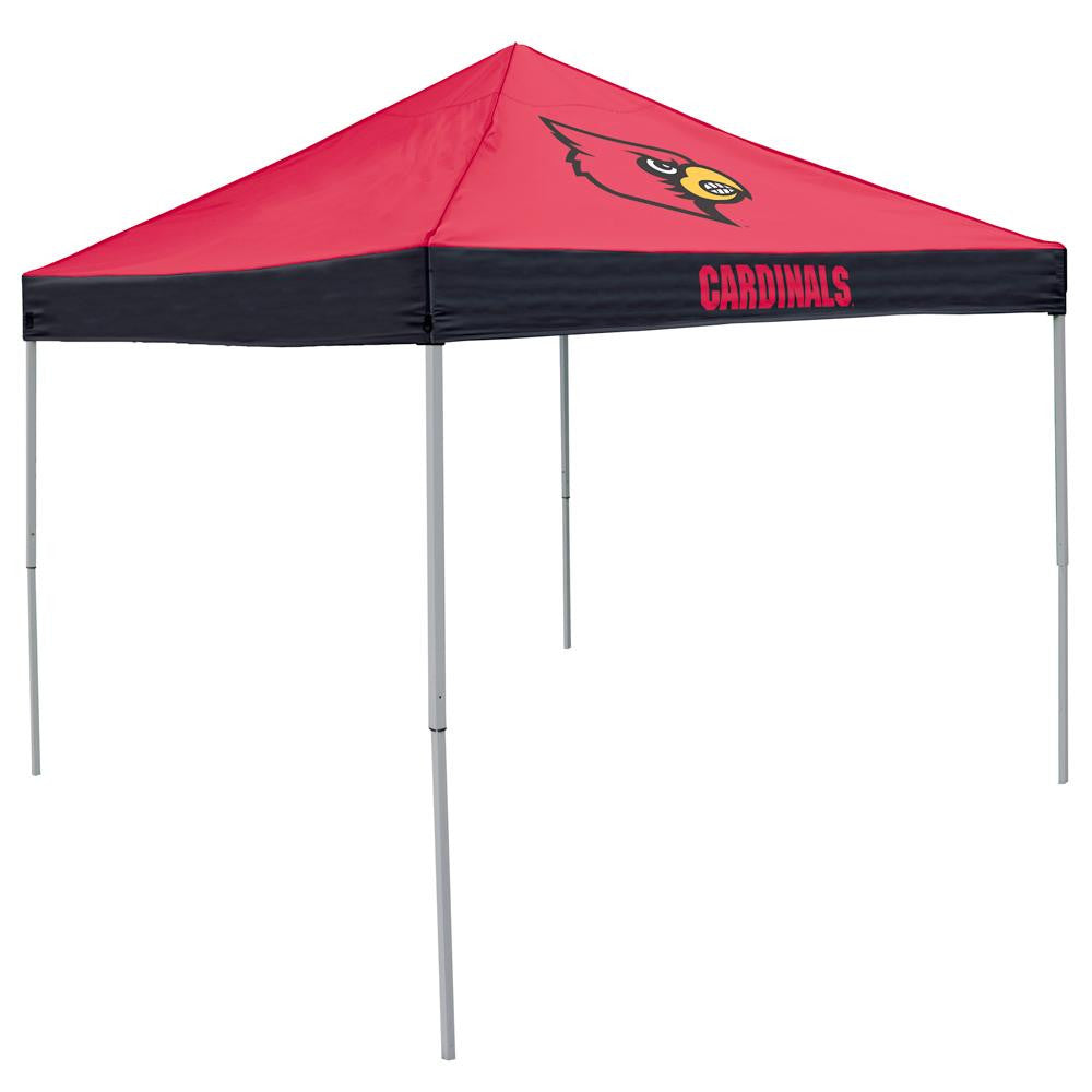 Louisville Cardinals Ncaa 9' X 9' Economy 2 Logo Pop-up Canopy Tailgate Tent