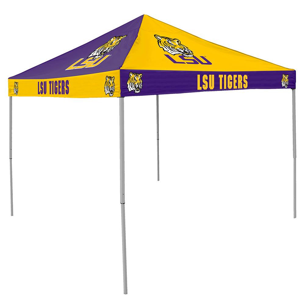 Lsu Tigers Ncaa 9' X 9' Checkerboard Color Pop-up Tailgate Canopy Tent