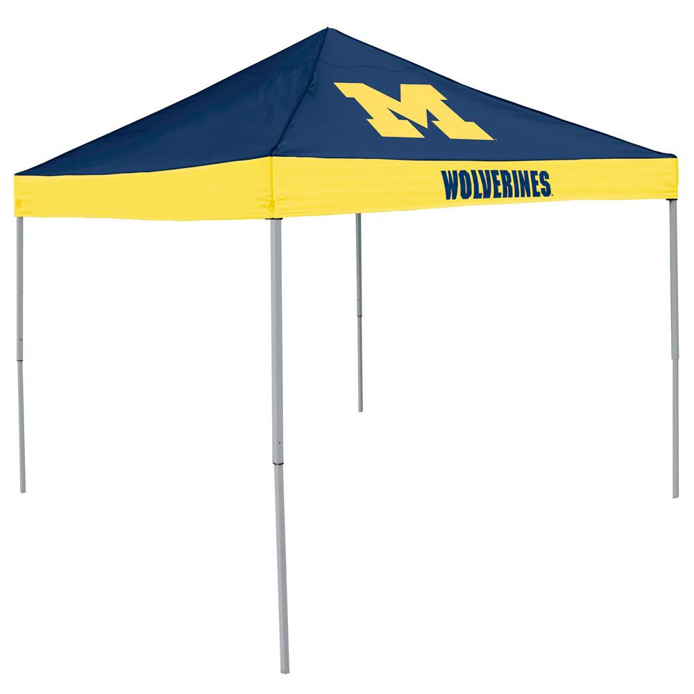 Michigan Wolverines Ncaa 9' X 9' Economy 2 Logo Pop-up Canopy Tailgate Tent