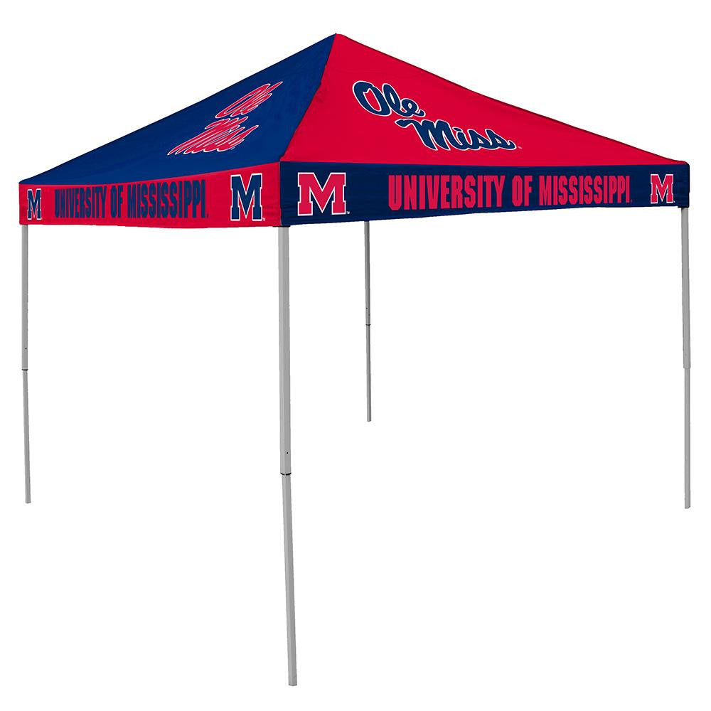 Mississippi Rebels Ncaa 9' X 9' Checkerboard Color Pop-up Tailgate Canopy Tent