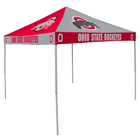 Ohio State Buckeyes Ncaa 9' X 9' Checkerboard Color Pop-up Tailgate Canopy Tent