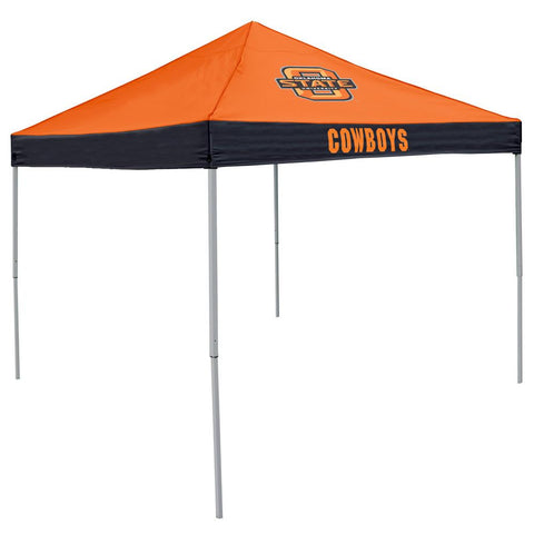 Oklahoma State Cowboys Ncaa 9' X 9' Economy 2 Logo Pop-up Canopy Tailgate Tent