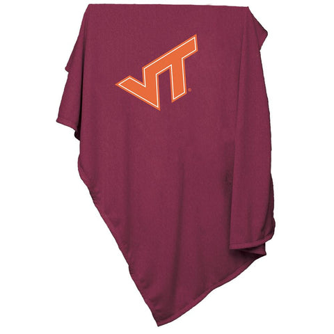 Virginia Tech Hokies Ncaa Sweatshirt Blanket Throw