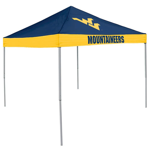 West Virginia Mountaineers Ncaa 9' X 9' Economy 2 Logo Pop-up Canopy Tailgate Tent