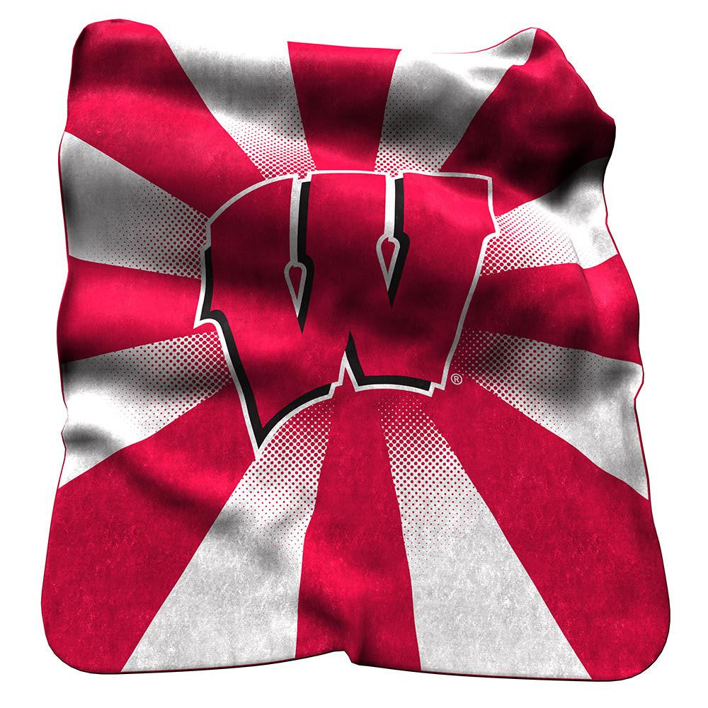 Wisconsin Badgers Ncaa Raschel Throw