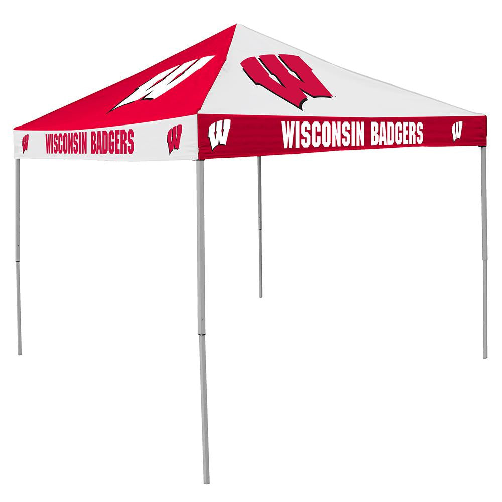 Wisconsin Badgers Ncaa 9' X 9' Checkerboard Color Pop-up Tailgate Canopy Tent