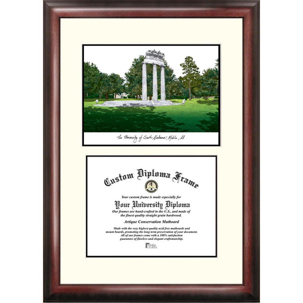 University Of South Alabama "scholar" Diploma Frame