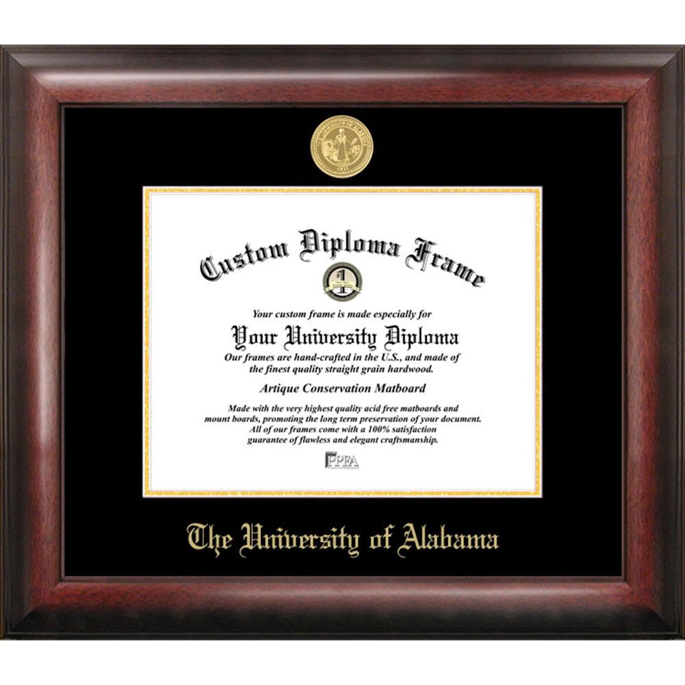 University Of Alabama, Tuscaloosa Gold Embossed Diploma Frame