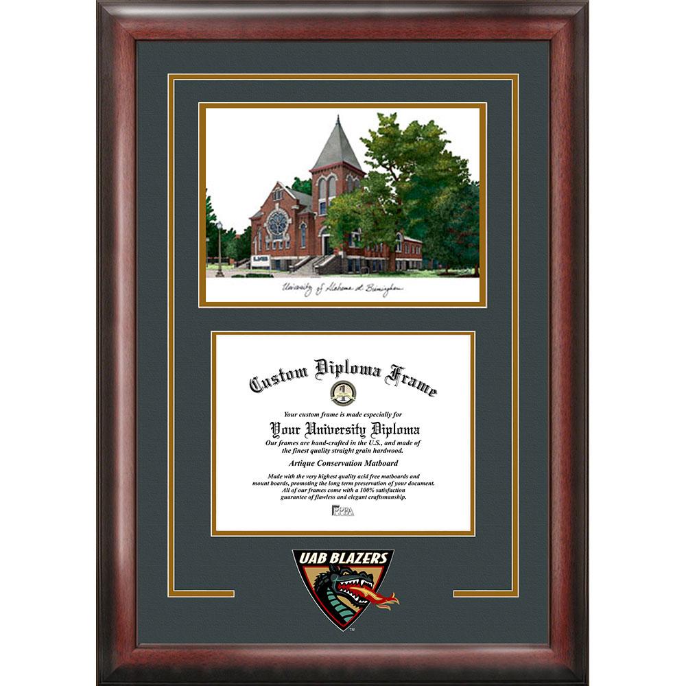 University Of Alabama, Birmingham "spirit" Graduate Frame With Campus Image