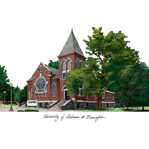 University Of Alabama, Birmingham Campus Images Lithograph Print