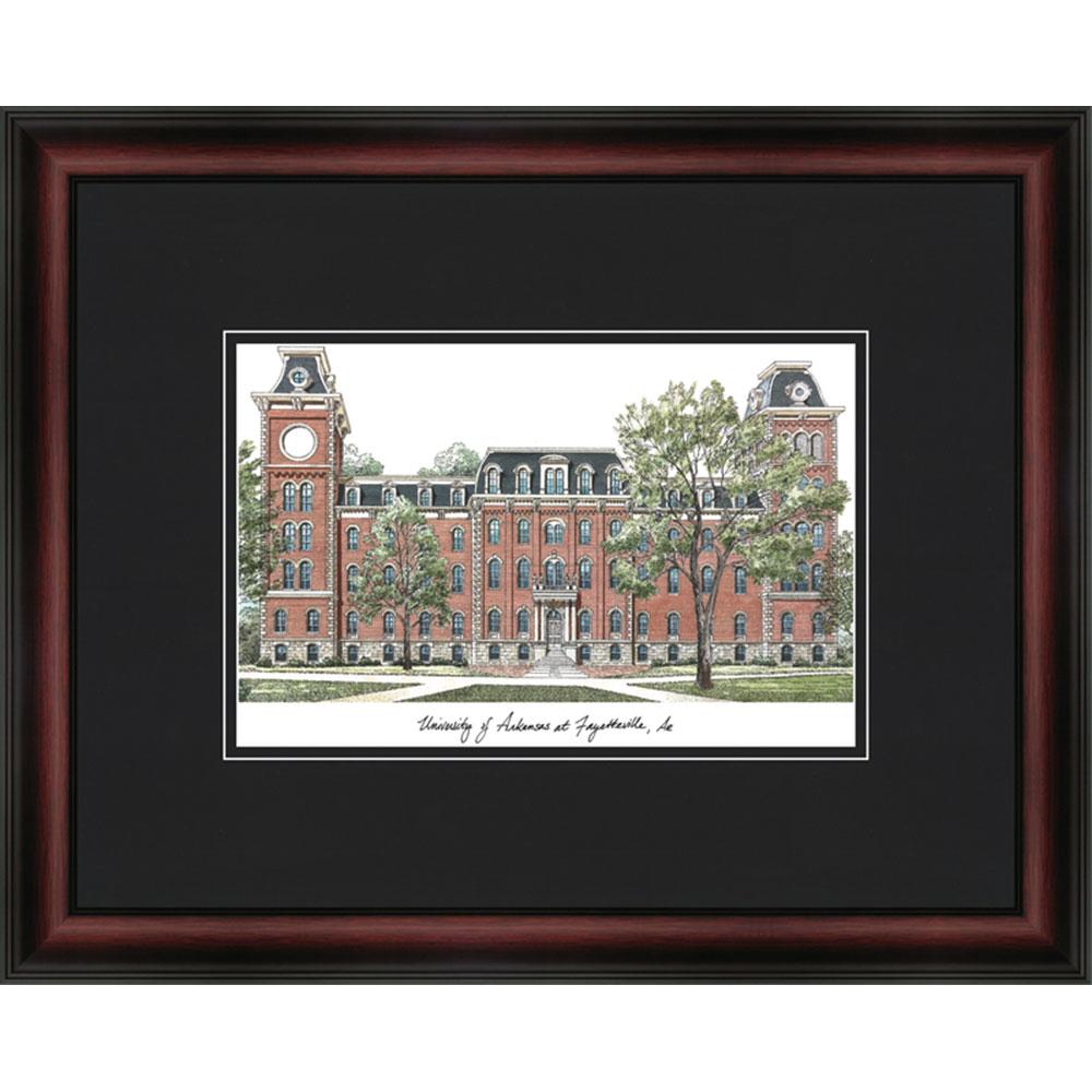 University Of Arkansas "academic" Framed Lithograph