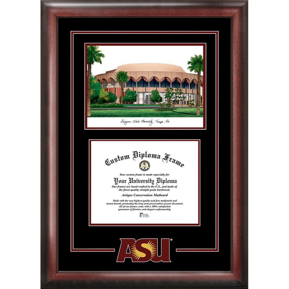 Arizona State University "spirit" Graduate Frame With Campus Image