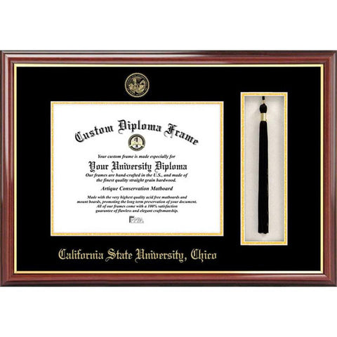 California State University, Chico Tassel Box And Diploma Frame