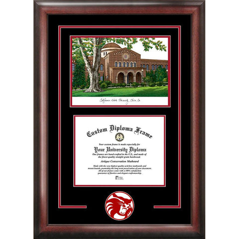 California State University, Chico "spirit" Graduate Frame With Campus Image