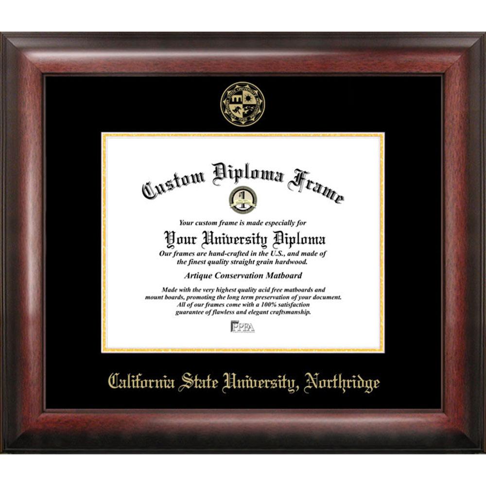 California State University, Northridge Gold Embossed Diploma Frame