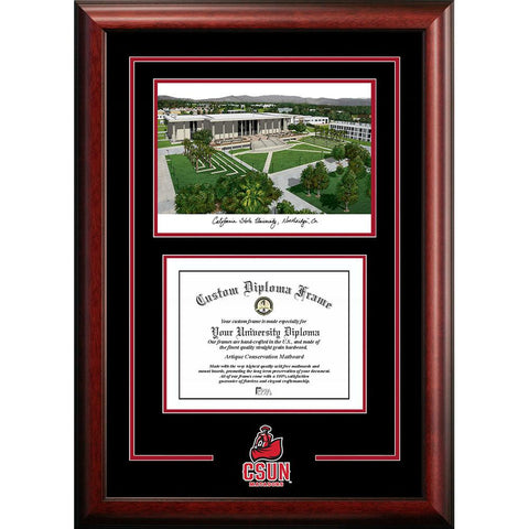 California State University, Northridge "spirit" Graduate Frame With Campus Image