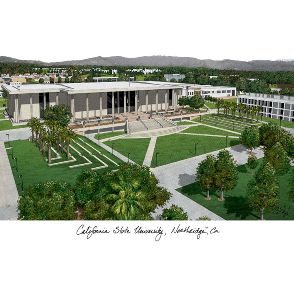 California State University, Northridge Lithograph Print