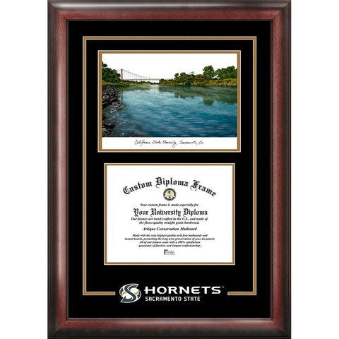 California State Sacramento University Spirit Graduate Frame With Campus Image