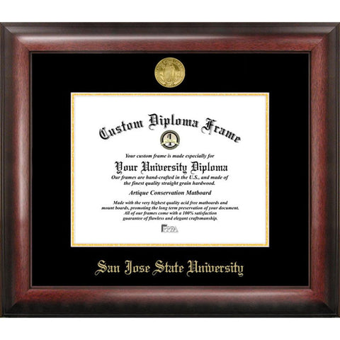 San Jose State University Gold Embossed Diploma Frame