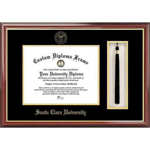 Santa Clara University Tassel Box And Diploma Frame