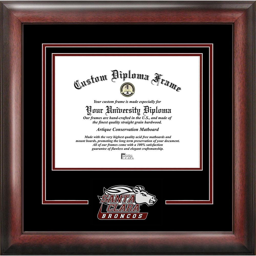 Santa Clara University "spirit" Diploma Frame