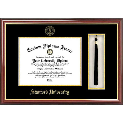 Stanford University Tassel Box And Diploma Frame