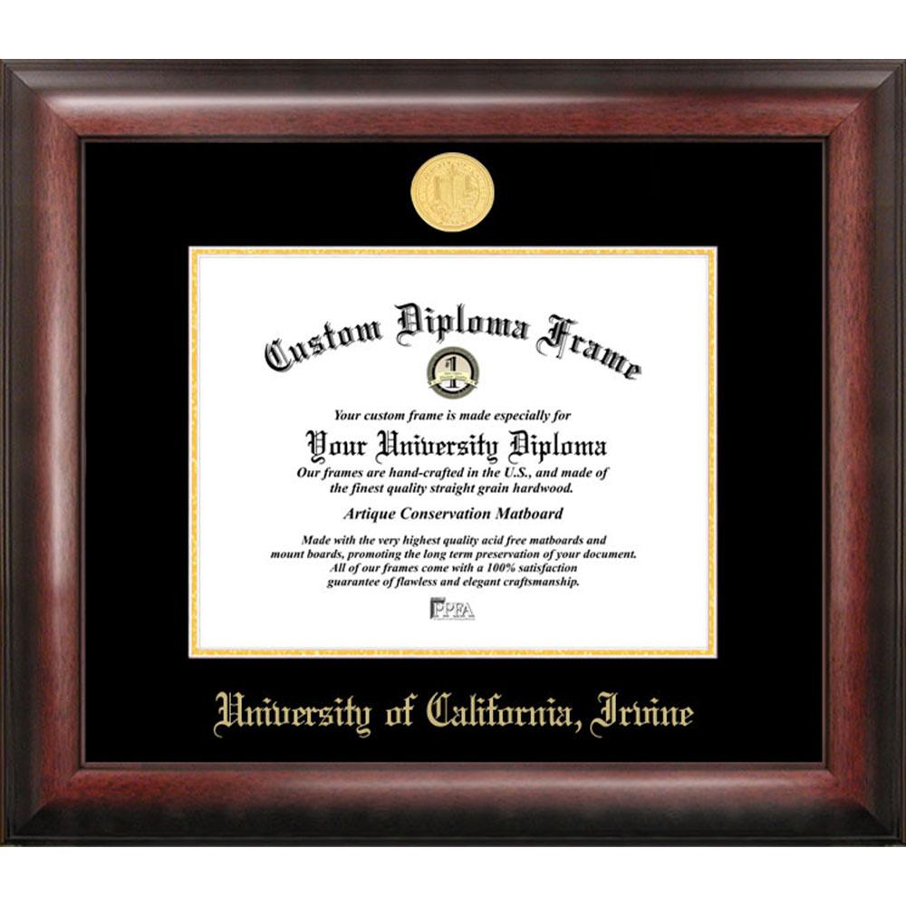 University Of California, Irvine Gold Embossed Diploma Frame