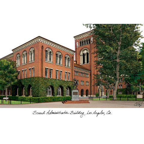 University Of Southern California Lithograph Print