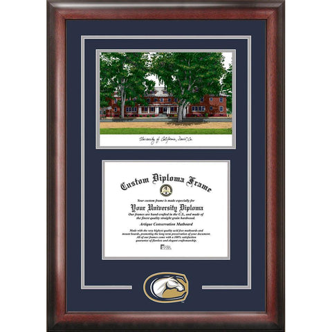 University Of California, Davis "spirit" Graduate Frame With Campus Image