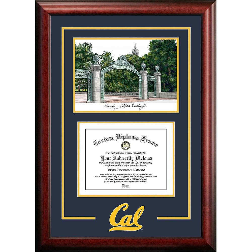 University Of California, Berkeley "spirit" Graduate Frame With Campus Image