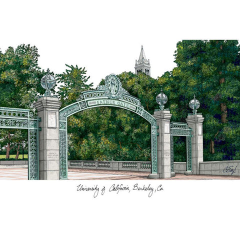 University Of California, Berkley Lithograph Print